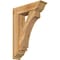 Ekena Millwork Imperial Traditional Rough Sawn Bracket w/ Offset Brace, Western Red Cedar, 8"W x 28"D x 40"H BKT0806X28X40IMP01RWR - alternate 1